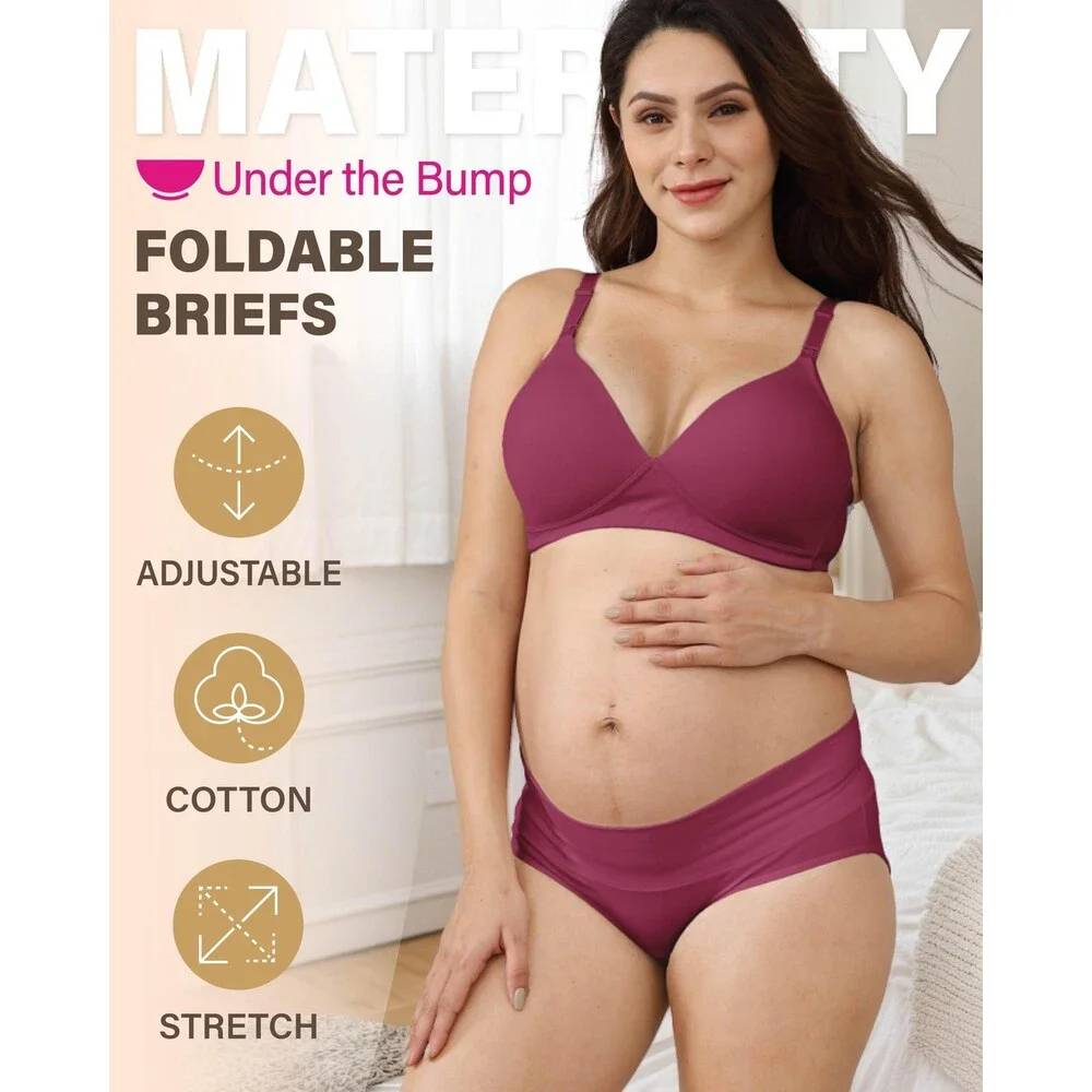 Intimate Portal Maternity Underwear Cotton Pregnancy Postpartum Panties Foldable